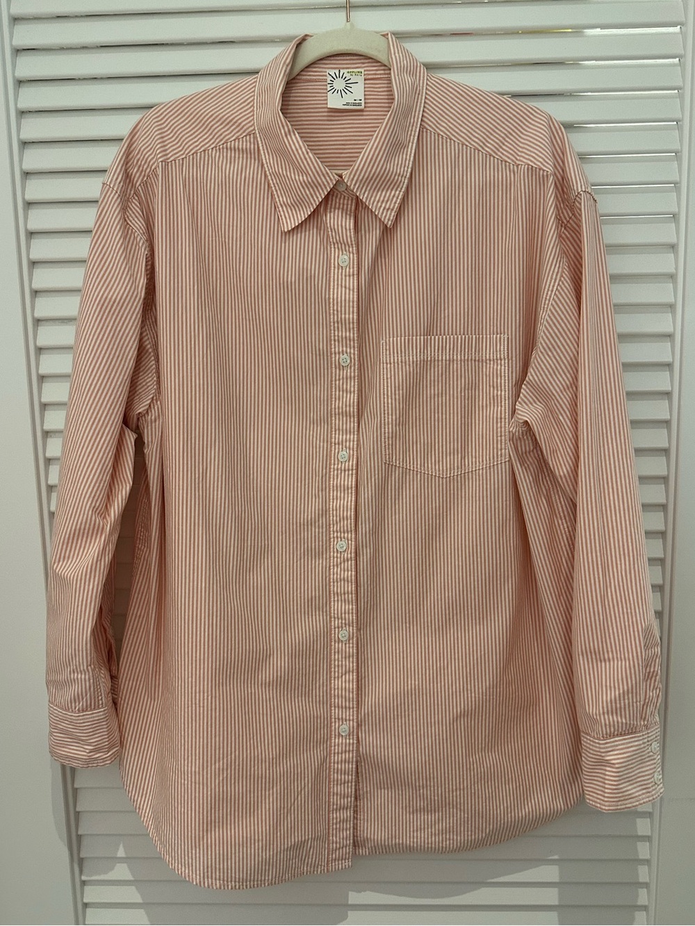 Aerie Long Sleeve Oversized Button-Up Shirt
